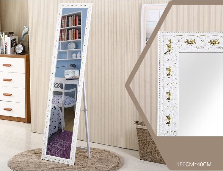 Bracket Mirror Foldable Furniture Hotel Wood Full-Length Floor Mirror